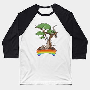 Rainbow pride bonsai tree Baseball T-Shirt